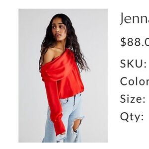 Jenna off the shoulder top